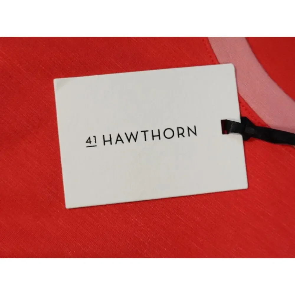 41 Hawthorn Womens Red Round Neck Sleeveless Dress Size L - Picture 9 of 13